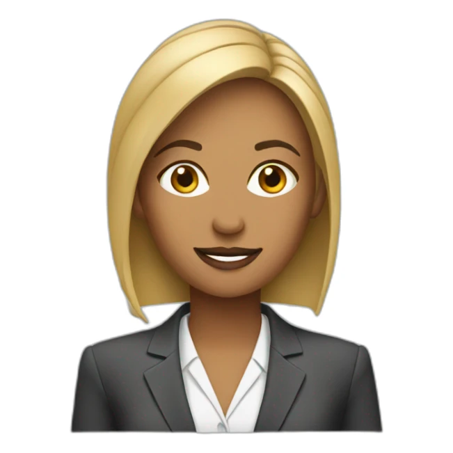 female Finance coach sticker