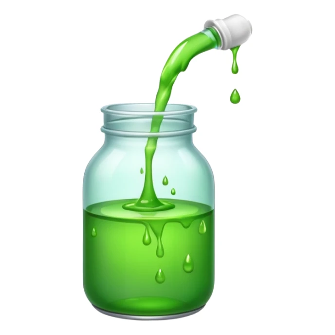 leaking from a chemical jar  sticker