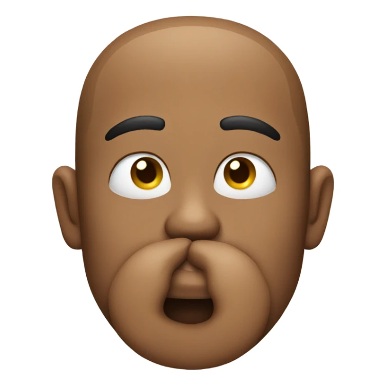 Person w right hand over mouth and left hand pointing  sticker