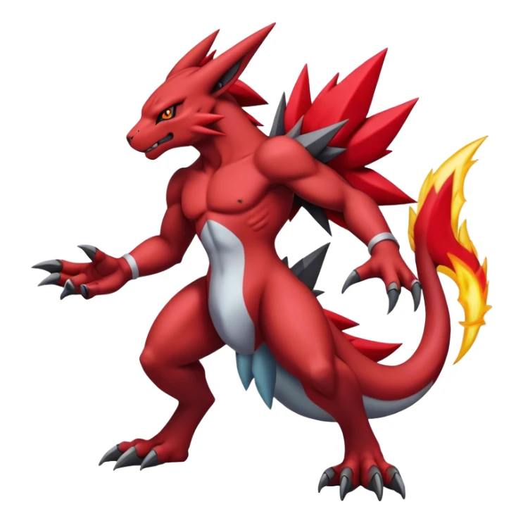 Edgy Cool Beautiful Guilmon-Zoroark full body sticker
