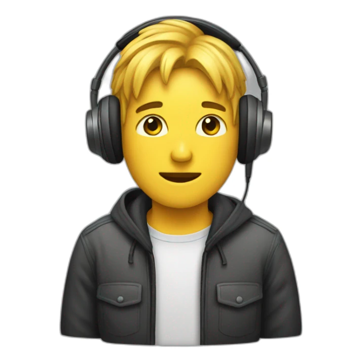 not-listening-headphones sticker