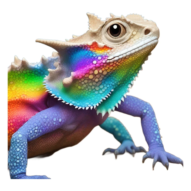 LGBT horned lizard sticker