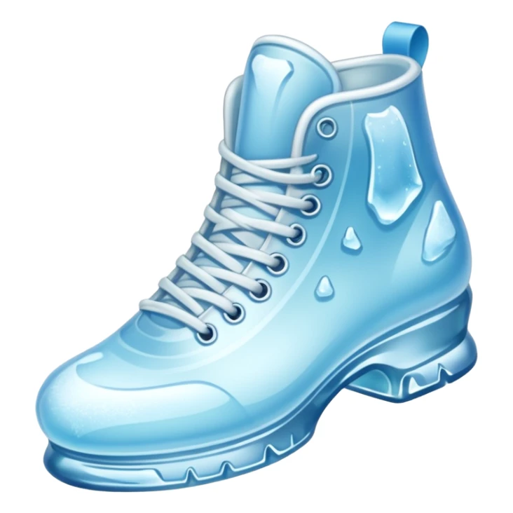 shoe made of ice sticker