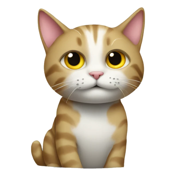 a cat on top of a televiion sticker