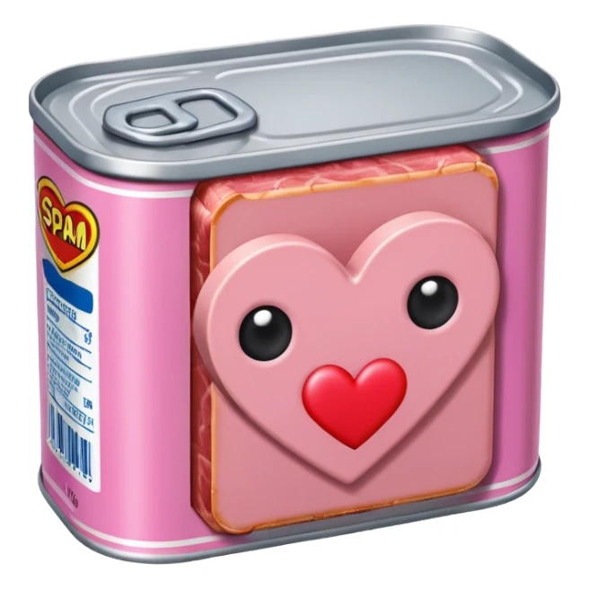 SPAM canned meat HEART emoji sticker