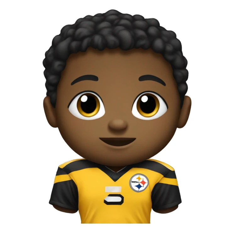 Baby in Steelers uniform  sticker