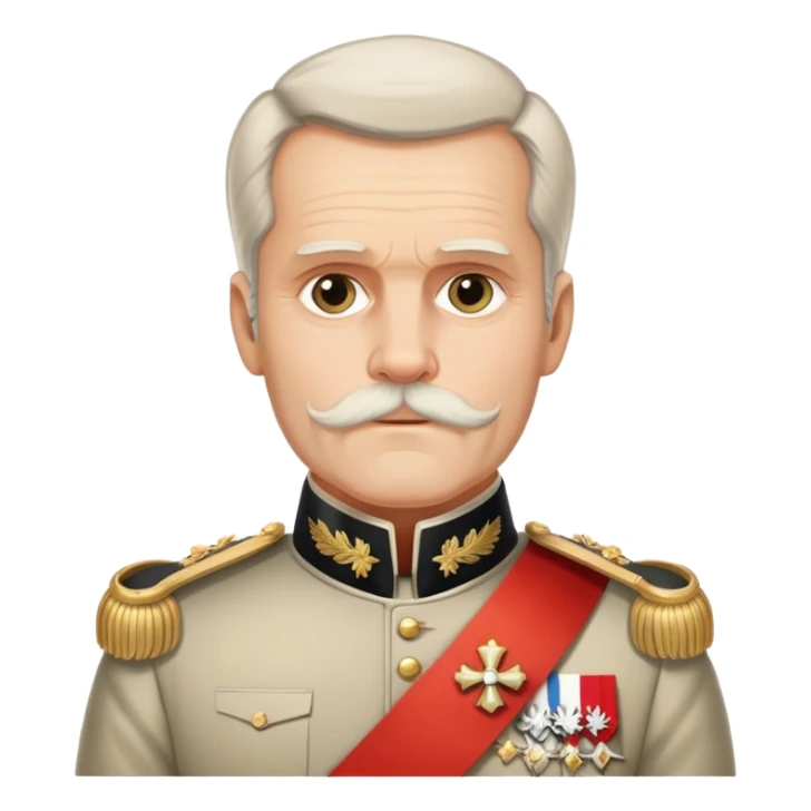 Franz-Joseph-I with sash of austrian f sticker