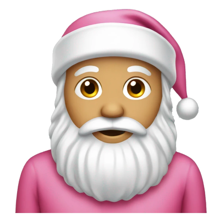 santa pink sticker