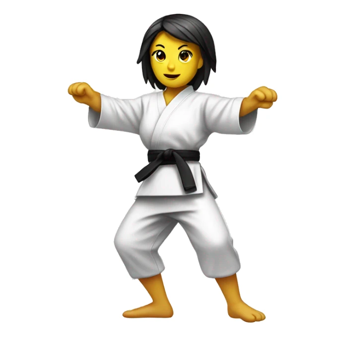 karate female china chicken sticker
