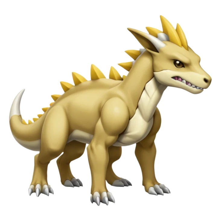 Manectric-Lucio-Cubone-Marowak-Draco-Fakémon-hybrid-creature (full body), 4 legs sticker