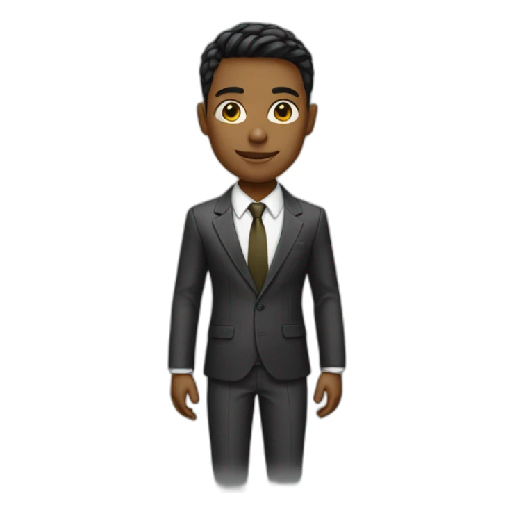 A fashion boy in a suit sticker