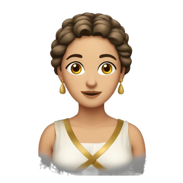 Greek lady sticker