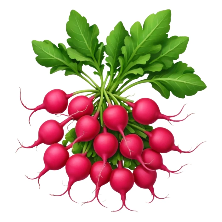bunch of radishes sticker