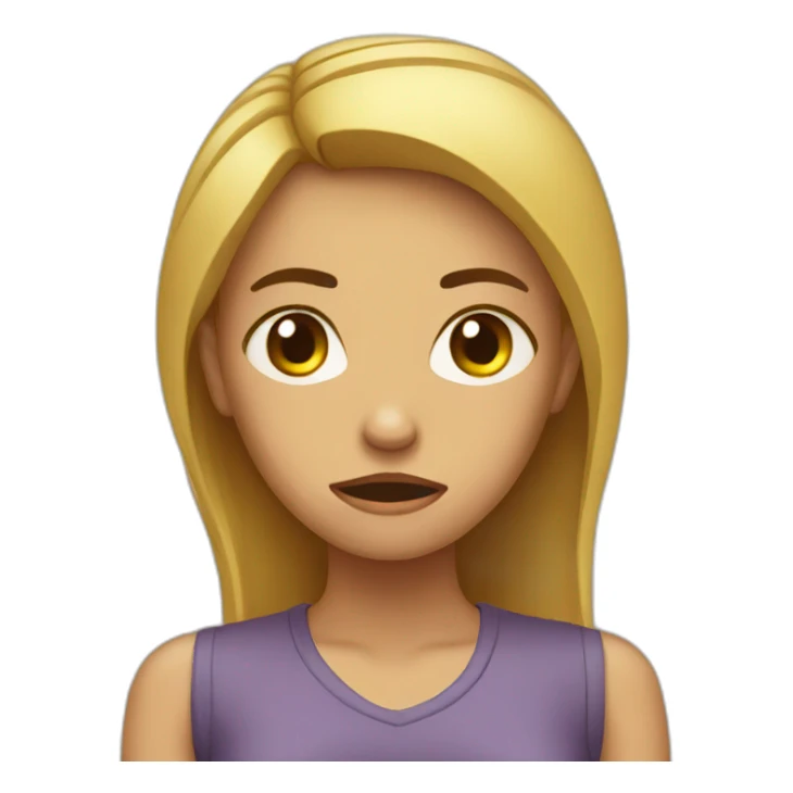 Girl frustrated with unemployment sticker