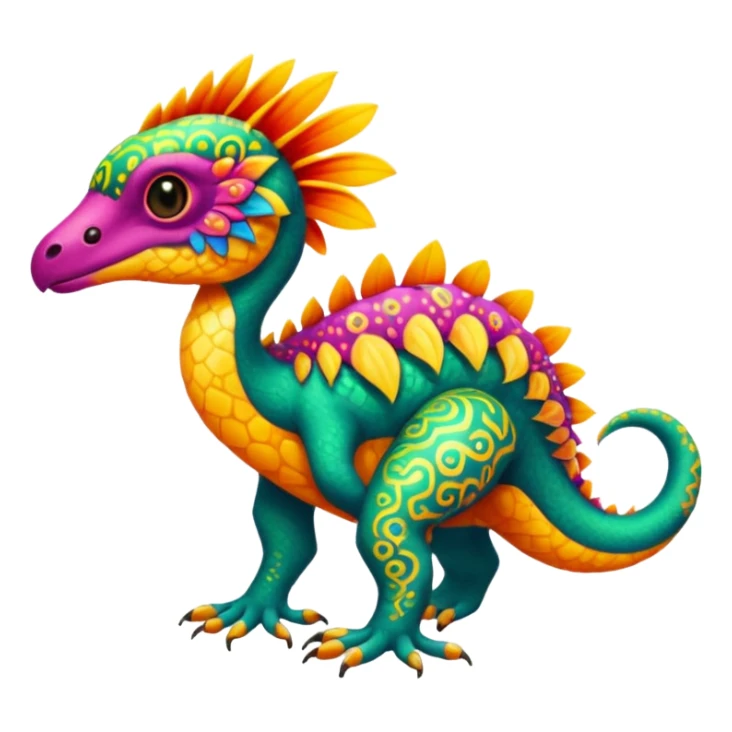  exotic tropical cyber-Litten-Linoone-Noibat-Fakémon-Pokémon-Vernid-creature sticker