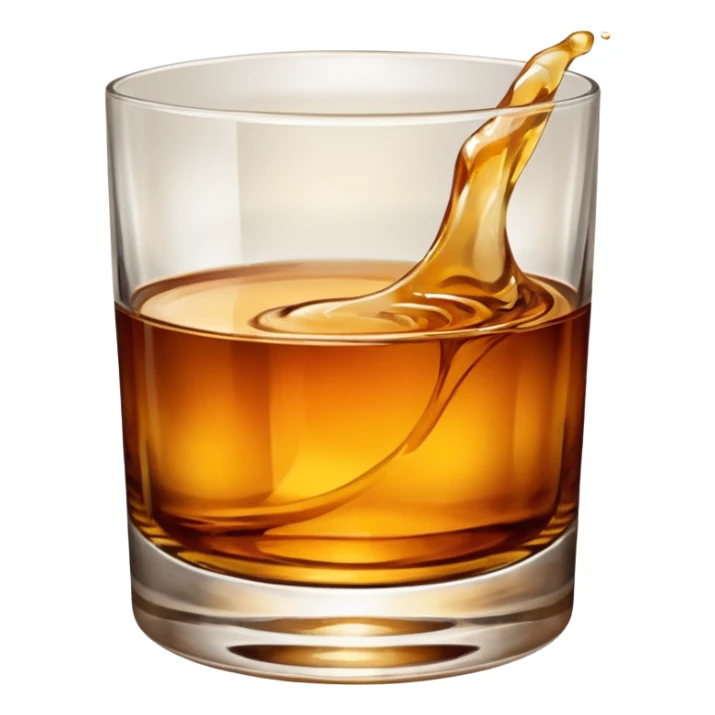 glass of whiskey sticker