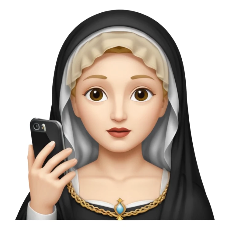 emoji della madonna che si scatta un selfie 
 sticker