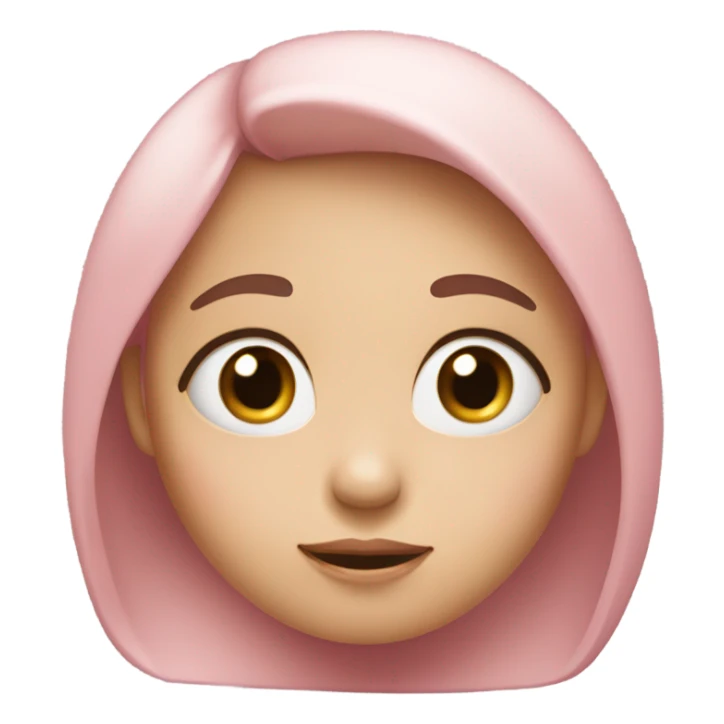 blushing girl sticker