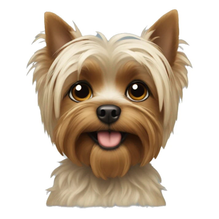 Moodeng and yorkie combined  sticker
