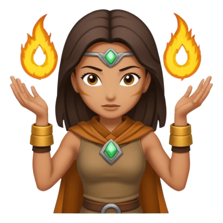 earth bender woman who has powers to shape mold sticker