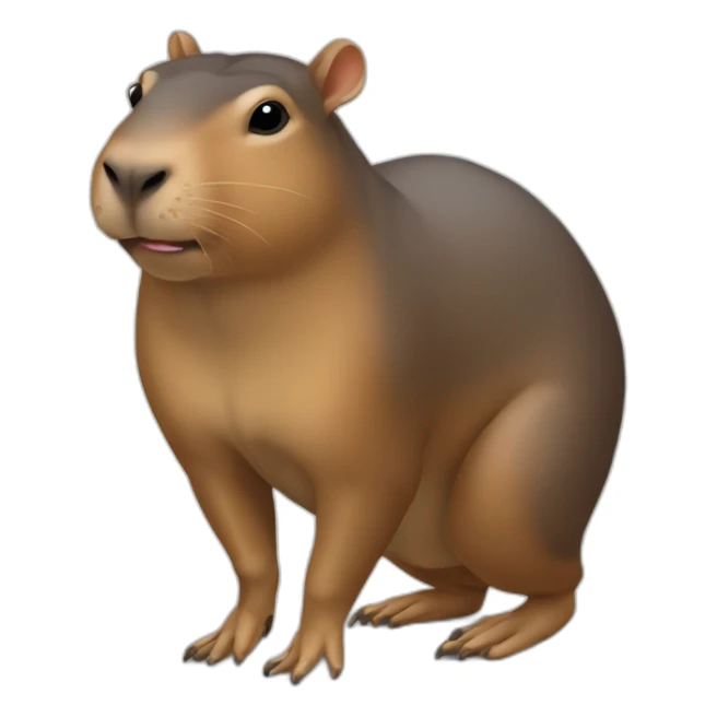 Un capibara qui fai un doigt d’honneur sticker