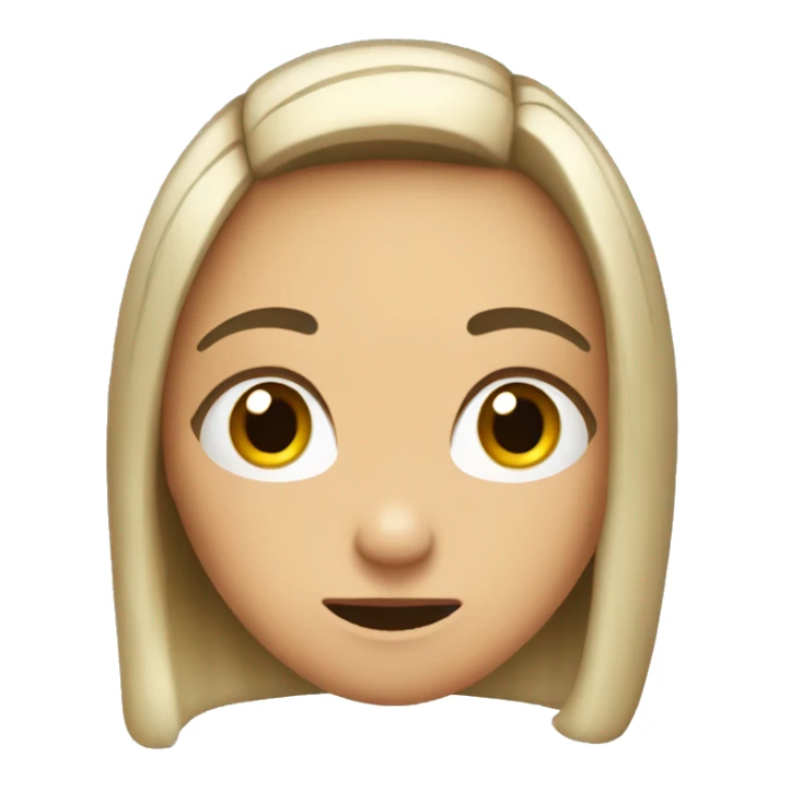 Awkward and embarrassed girl   sticker