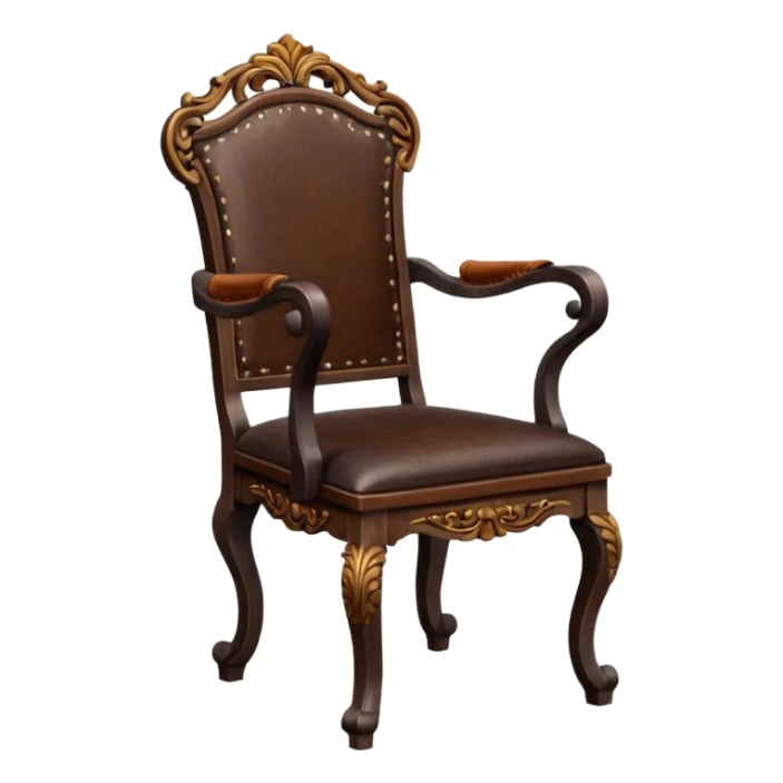 Wooden vintage academia chair  sticker