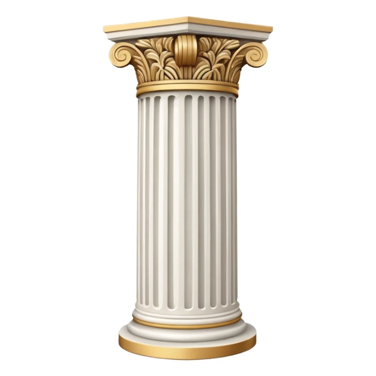 generate beautiful greek marble pillar intricate sticker