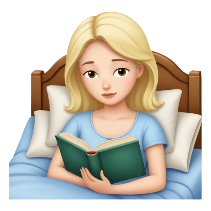 She read a book before bed that made her dream all night long sticker