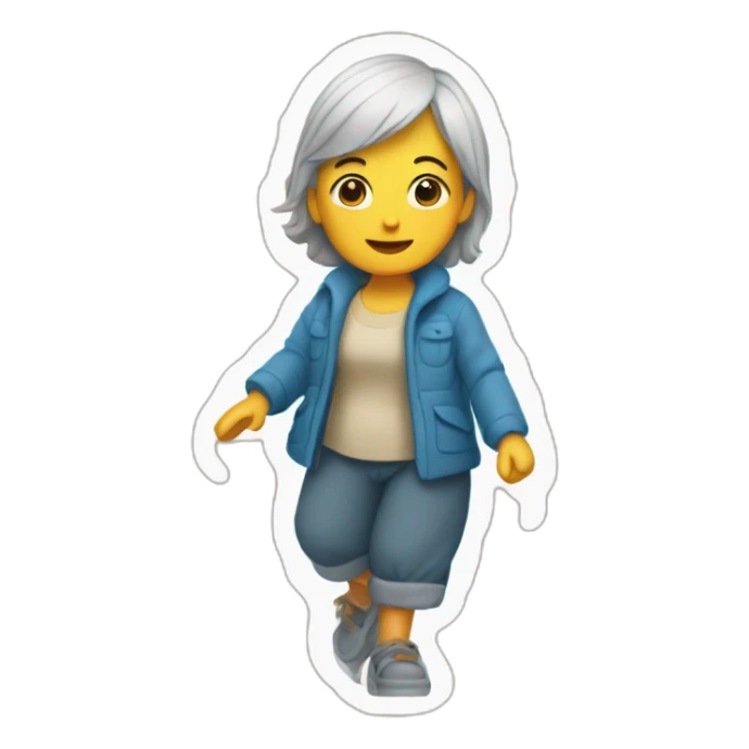 Maman  qui fait le grand écart sticker