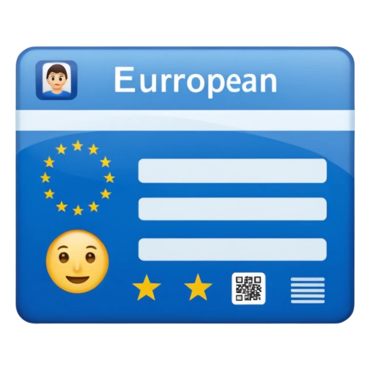 Europäischer Personalausweis sticker