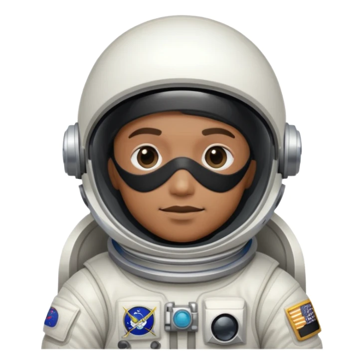 astronaut in space suit with black pirate eyepatch sticker