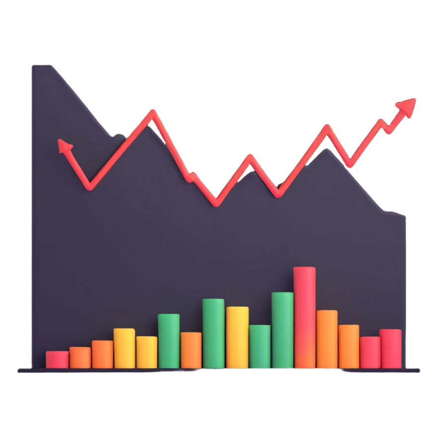 Financial Times logo with stock market chart sticker