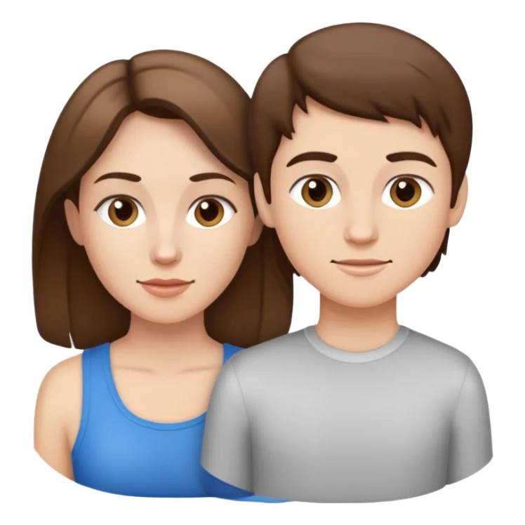 Light brunette beautiful fit mom with three boys  sticker