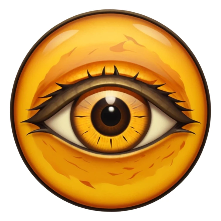 Realistic Cat-Reptile slit pupil eye in a circle  sticker