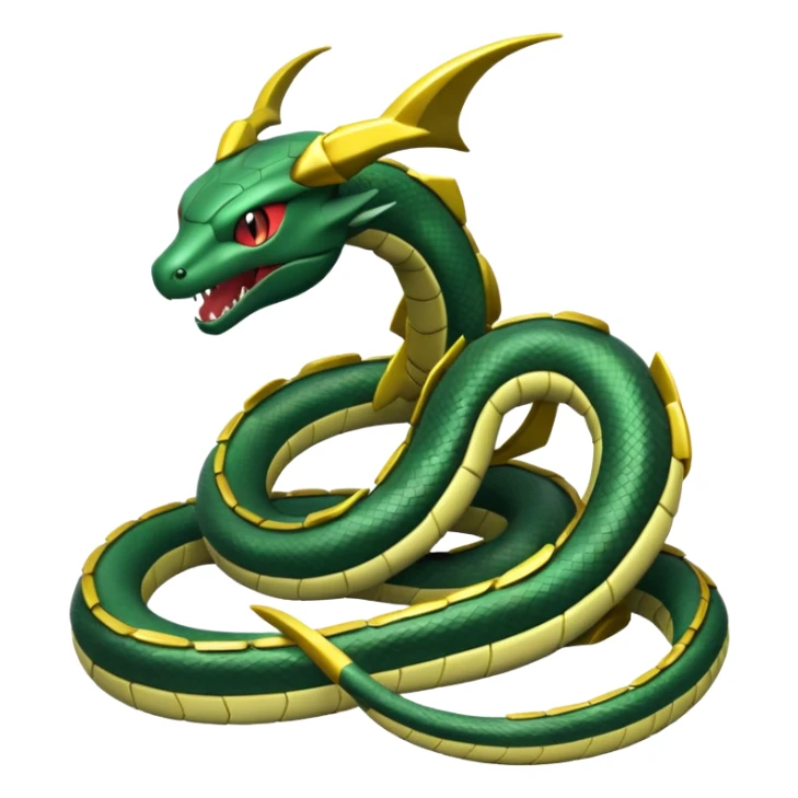 Mega rayuaza pokemon from pokemon anime and make it little cool sticker