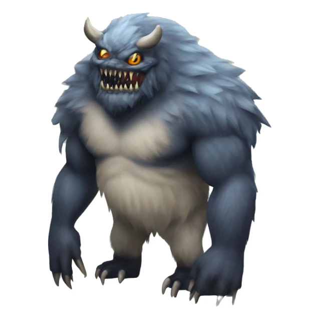 Monster hunted y the tundra biome sticker