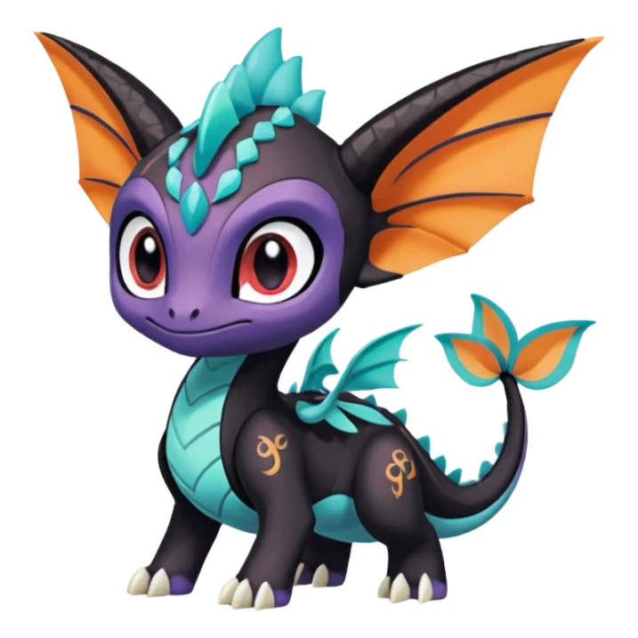 Meloetta-Kyurem-Spyro-Toothless-Stitch-Pokémon-Fakémon-creature-hybrid sticker