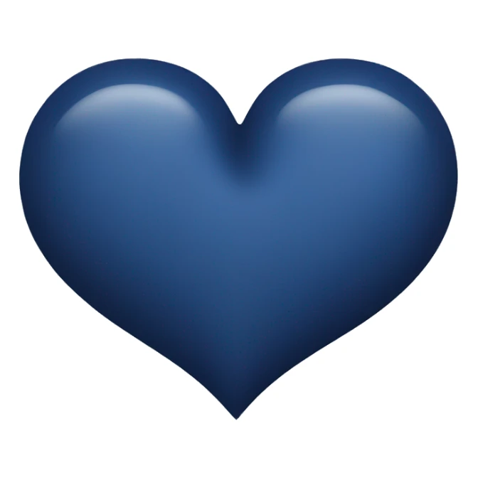 navy blue heart sticker