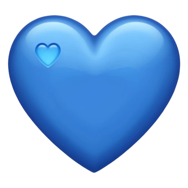 blue (royal blue shade) heart sticker