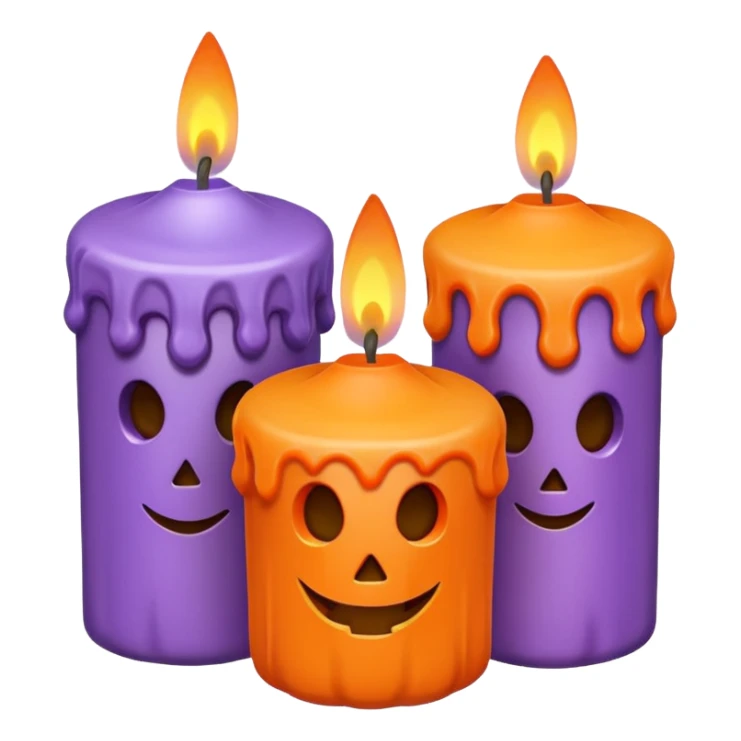 pastel halloween candles cozy sticker