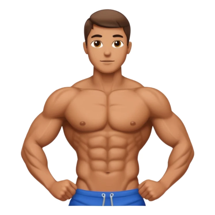 I need a sexy male torso with abs and vline sticker