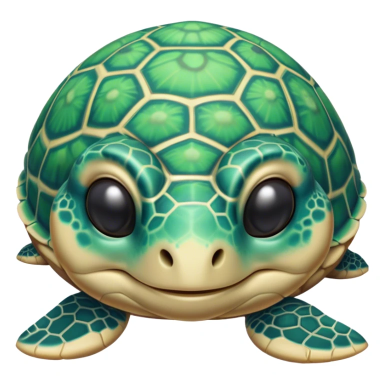 Meme-Worthy Cute Sleeping Sea Turtle Portrait Emoji, Head resting peacefully with a contented smile, showcasing a stately, patterned shell and a smooth, ancient body with eyes gently closed in serene slumber, Simplified yet adorably endearing features, highly detailed, glowing with a soft, drowsy oceanic light, high shine, relaxed and utterly lovable, stylized with an air of playful laziness, soft glowing outline, capturing the essence of a sleeping sea turtle that feels destined to become the next viral icon of adorable rest! sticker