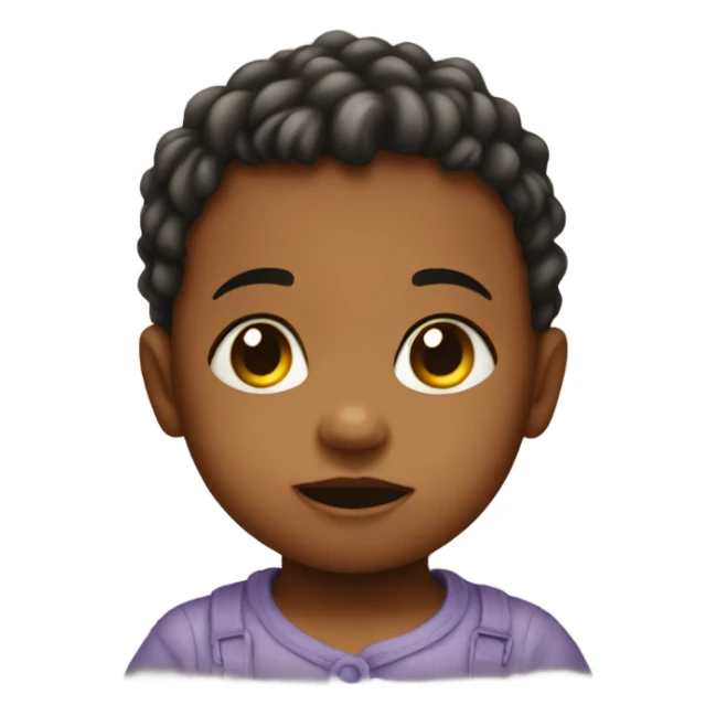 baby with a no sign sticker