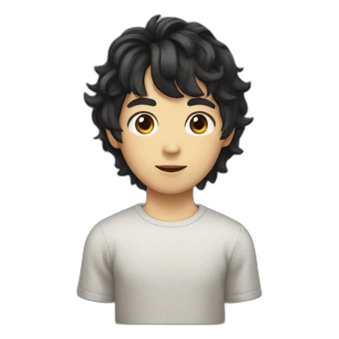 japanese-man-black-wavy-hair-bangs sticker