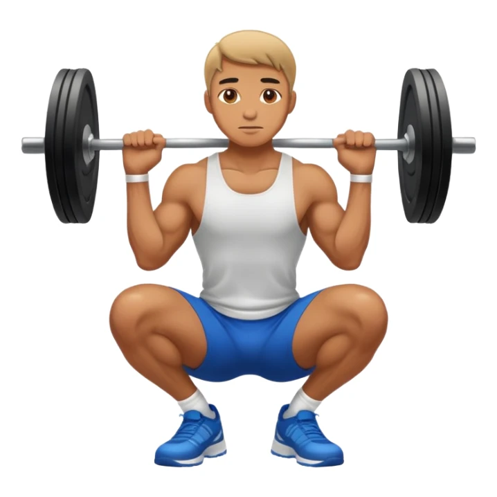 Naked man squatting sfw  sticker