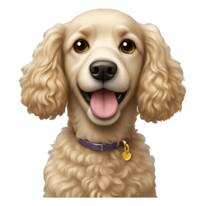poodle and golden retriever mix dog sticker
