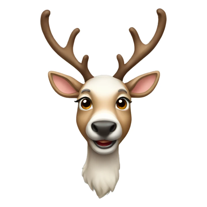 Party reindeer sticker