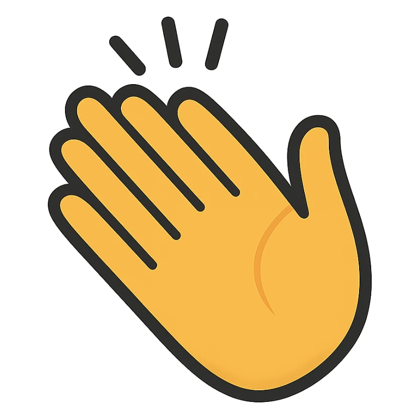 clapping hands emoji sticker