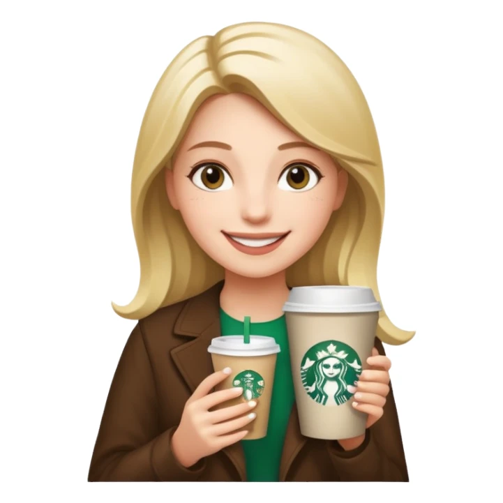 Create a girl with money and Starbucks  sticker